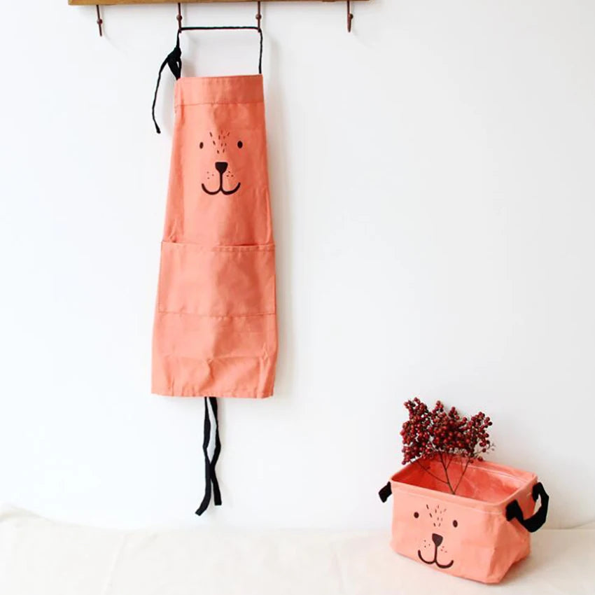 Durable Cotton-Polyester Blend Bib Apron for Cleaning