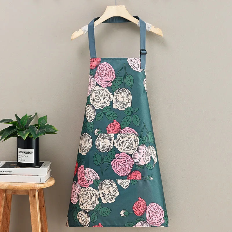 Japanese-Style Canvas Waist Apron for Cleaning
