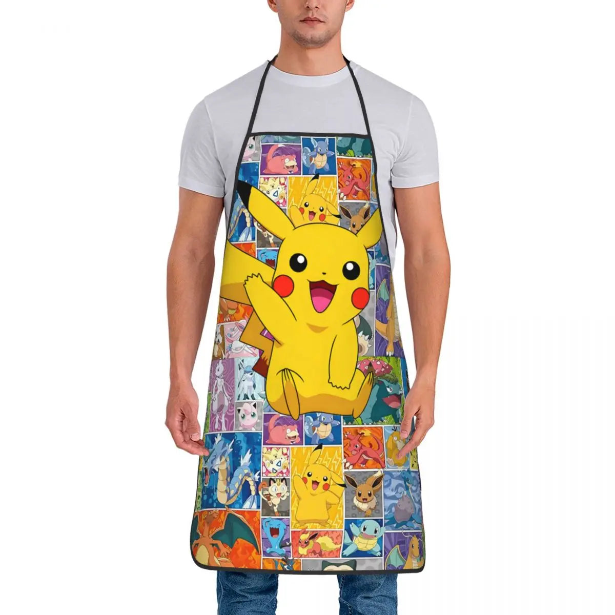 Lightweight Non-Woven Fabric Bib Apron for Cleaning