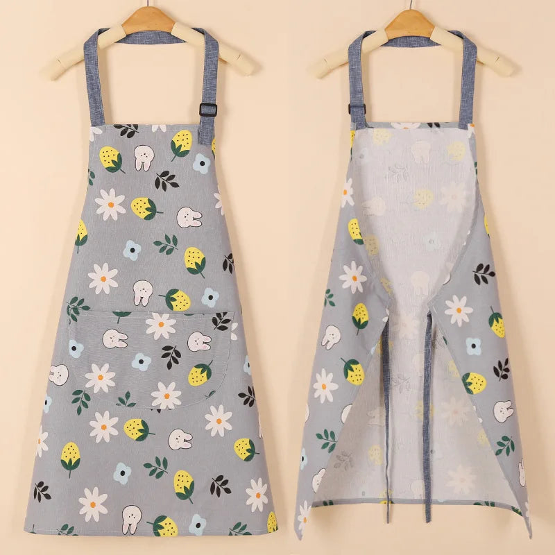 Waterproof Cotton Non-Woven Fabric Bib Apron for Cleaning