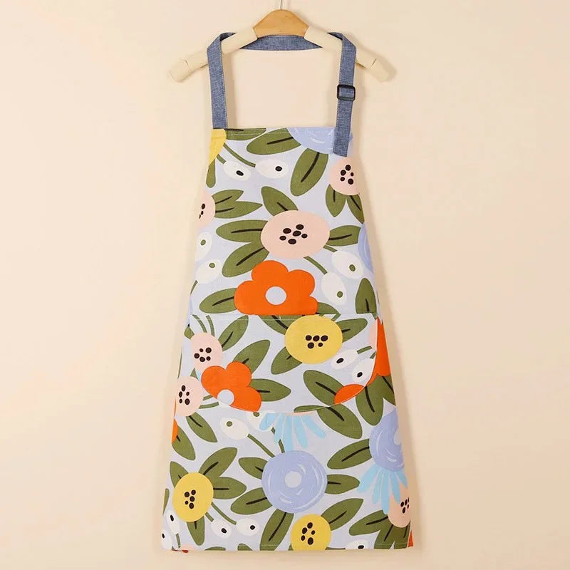 Waterproof Cotton Non-Woven Fabric Bib Apron for Cleaning