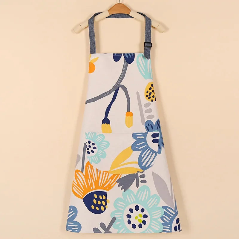 Waterproof Cotton Non-Woven Fabric Bib Apron for Cleaning