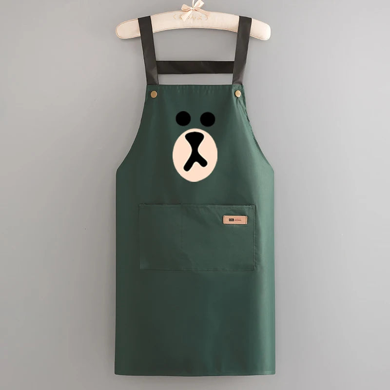 Korean-Style Waterproof PVC Waist Apron for Sanitary Use