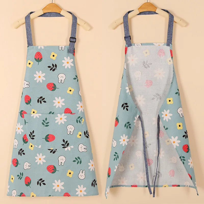 Waterproof Cotton Non-Woven Fabric Bib Apron for Cleaning