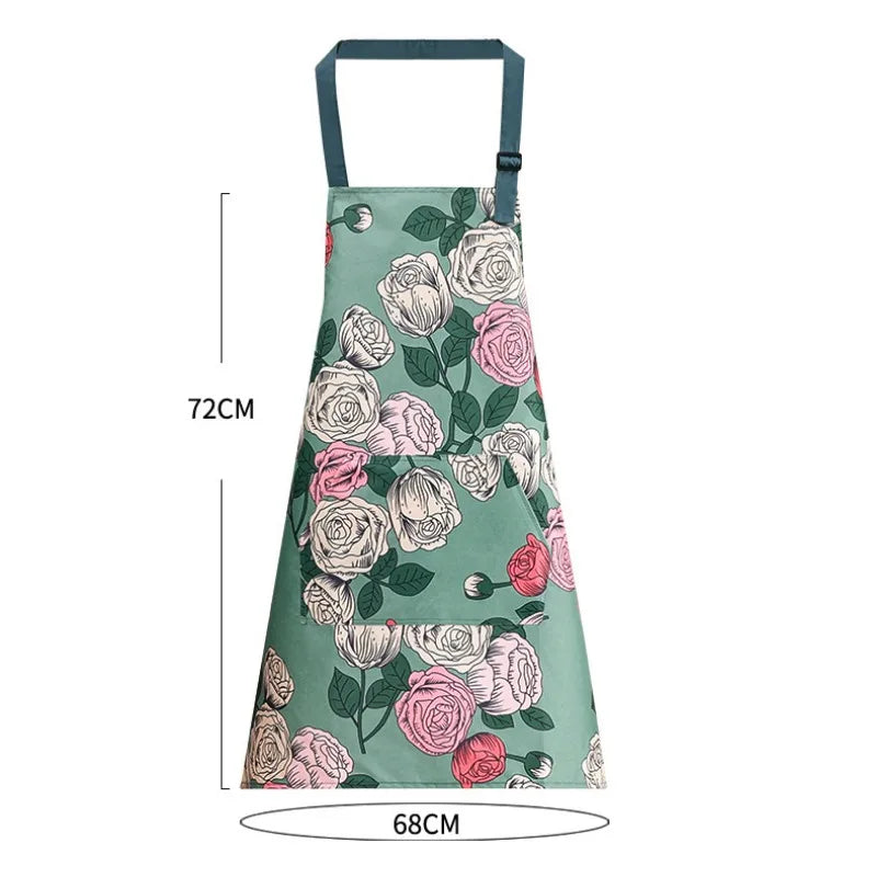 Japanese-Style Canvas Waist Apron for Cleaning