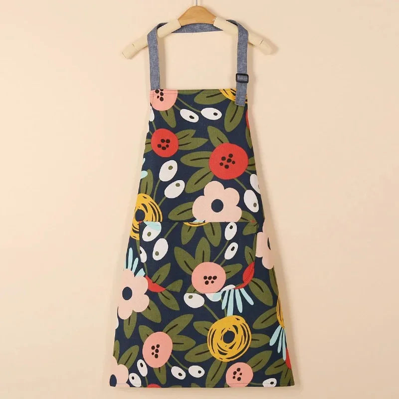 Waterproof Cotton Non-Woven Fabric Bib Apron for Cleaning