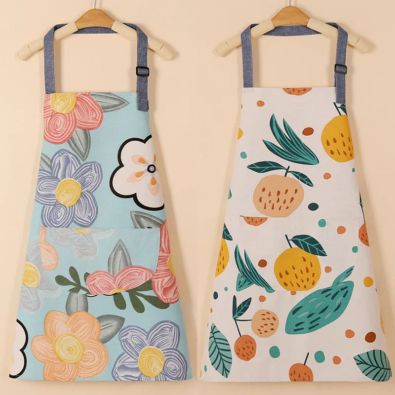 Waterproof Cotton Non-Woven Fabric Bib Apron for Cleaning