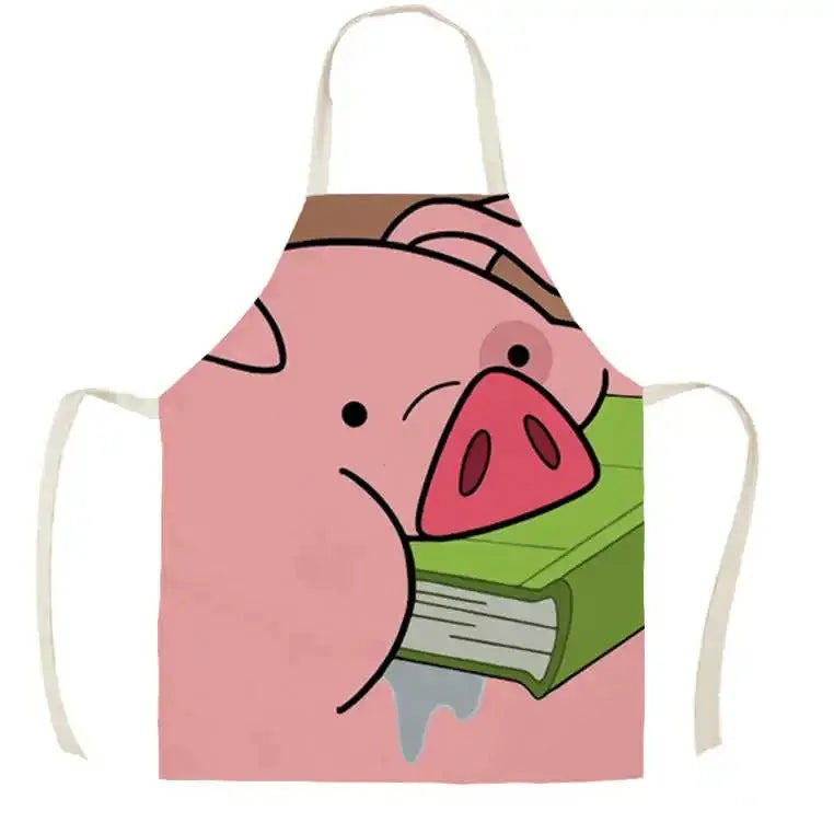 Sleeveless Linen Waist Apron