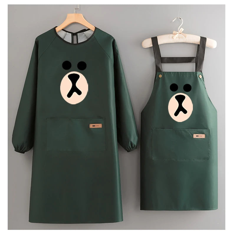 Korean-Style Waterproof PVC Waist Apron for Sanitary Use