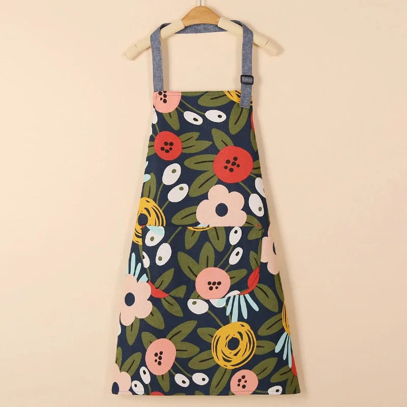 Waterproof Cotton Non-Woven Fabric Bib Apron for Cleaning