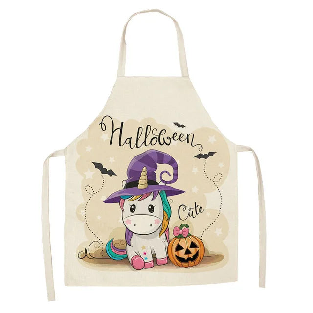 Unicorn Linen Bib Apron for Food and Drink
