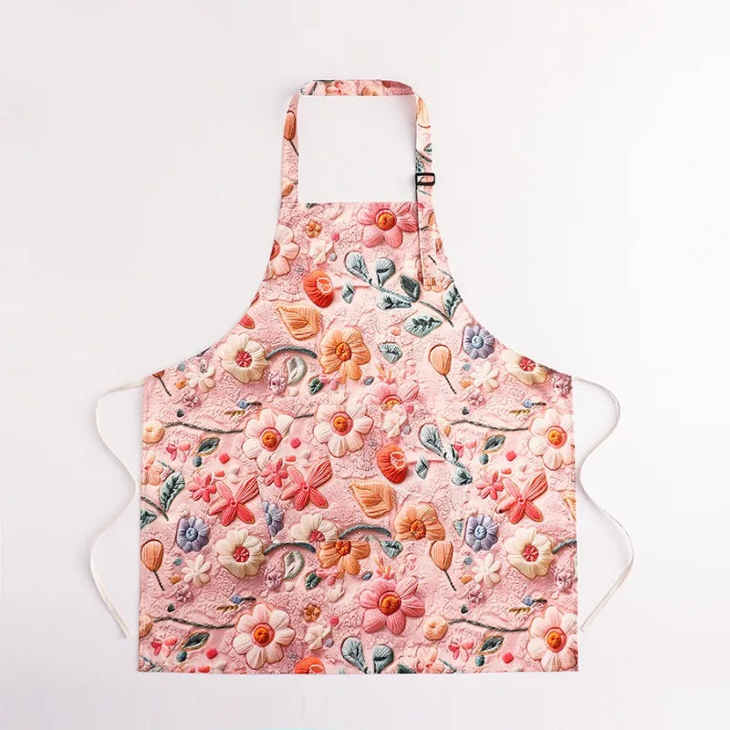 Japanese-Style Canvas Waist Apron for Cleaning