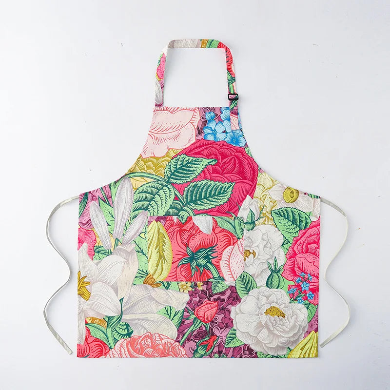 Japanese-Style Canvas Waist Apron for Cleaning