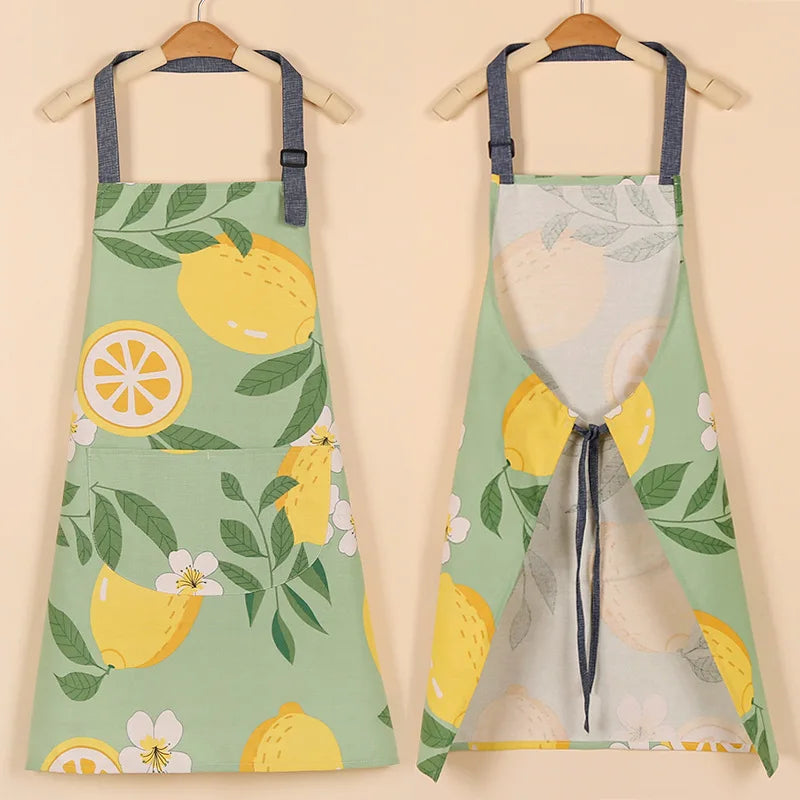 Waterproof Cotton Non-Woven Fabric Bib Apron for Cleaning