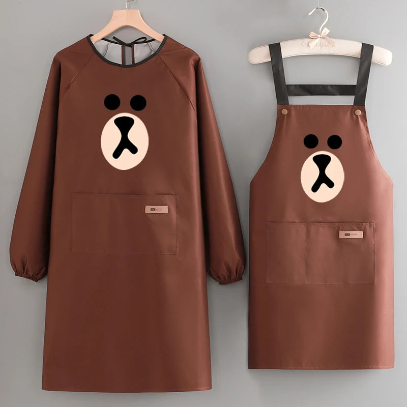 Korean-Style Waterproof PVC Waist Apron for Sanitary Use