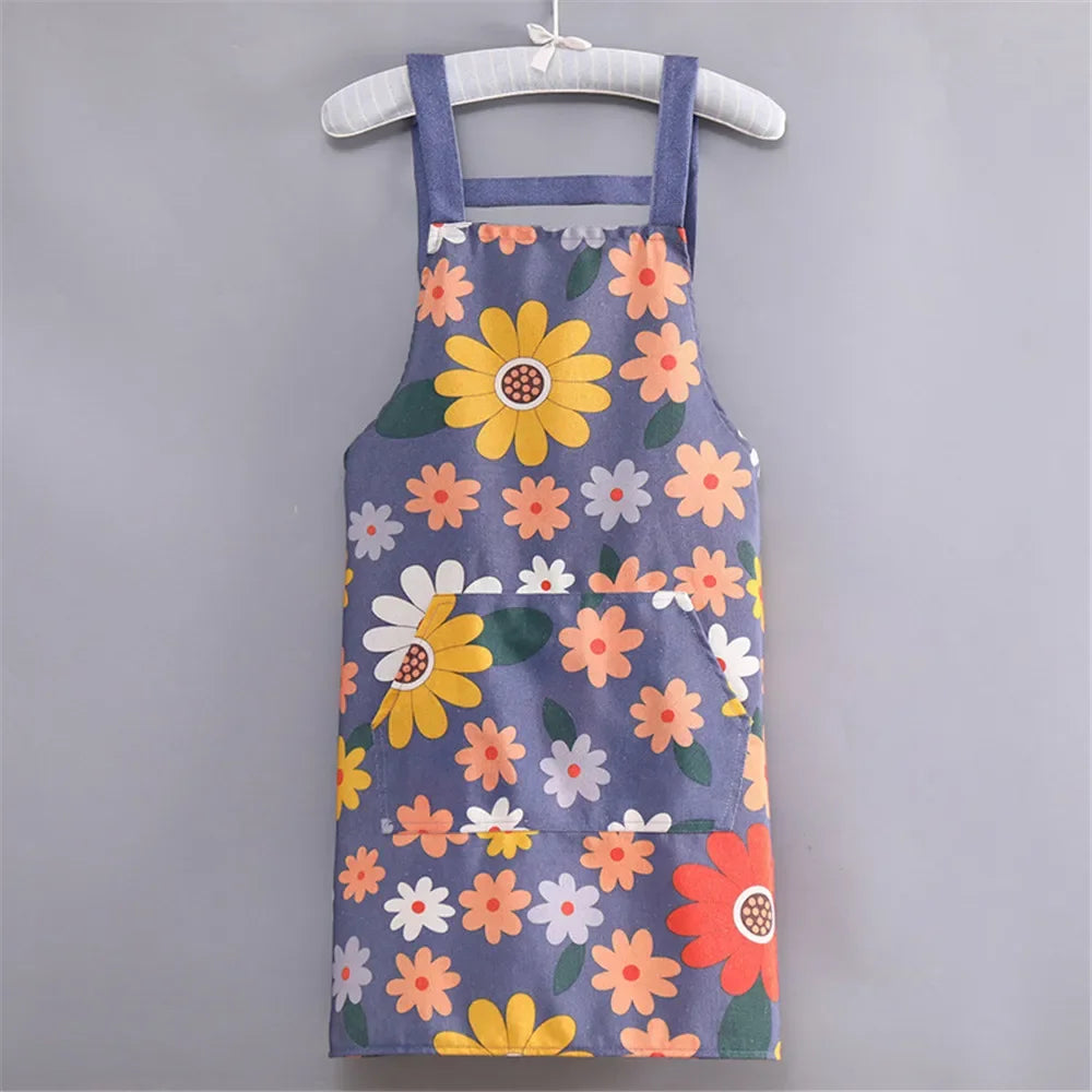 Waterproof Cotton Non-Woven Fabric Bib Apron for Cleaning