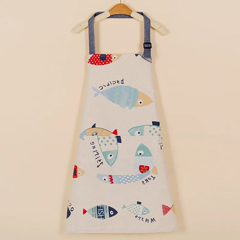 Waterproof Cotton Non-Woven Fabric Bib Apron for Cleaning