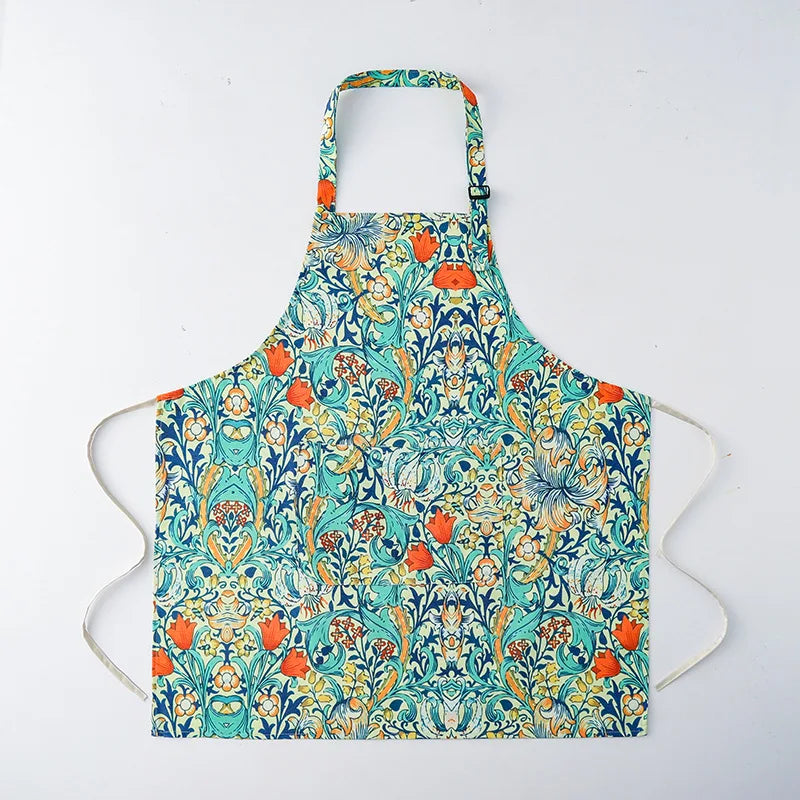 Japanese-Style Canvas Waist Apron for Cleaning