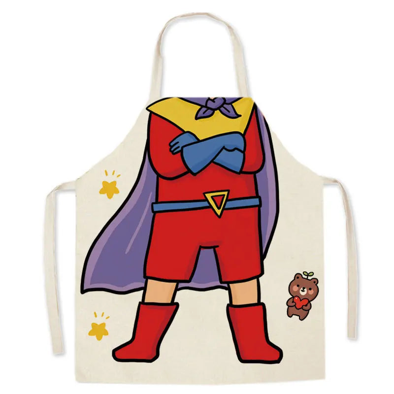 Simple Linen Sleeveless Waist Apron
