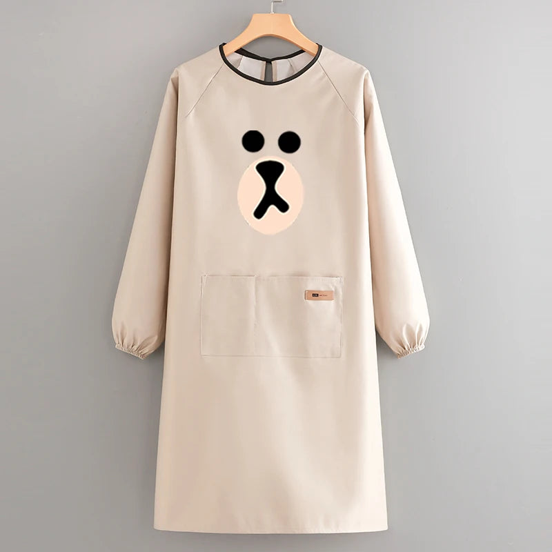 Korean-Style Waterproof PVC Waist Apron for Sanitary Use