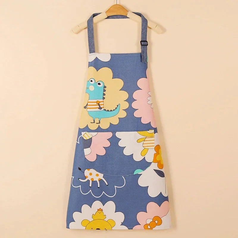 Waterproof Cotton Non-Woven Fabric Bib Apron for Cleaning