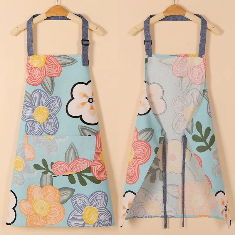 Waterproof Cotton Non-Woven Fabric Bib Apron for Cleaning