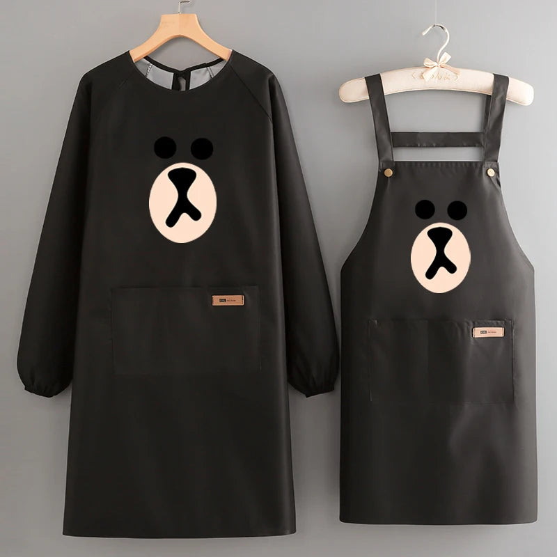 Korean-Style Waterproof PVC Waist Apron for Sanitary Use