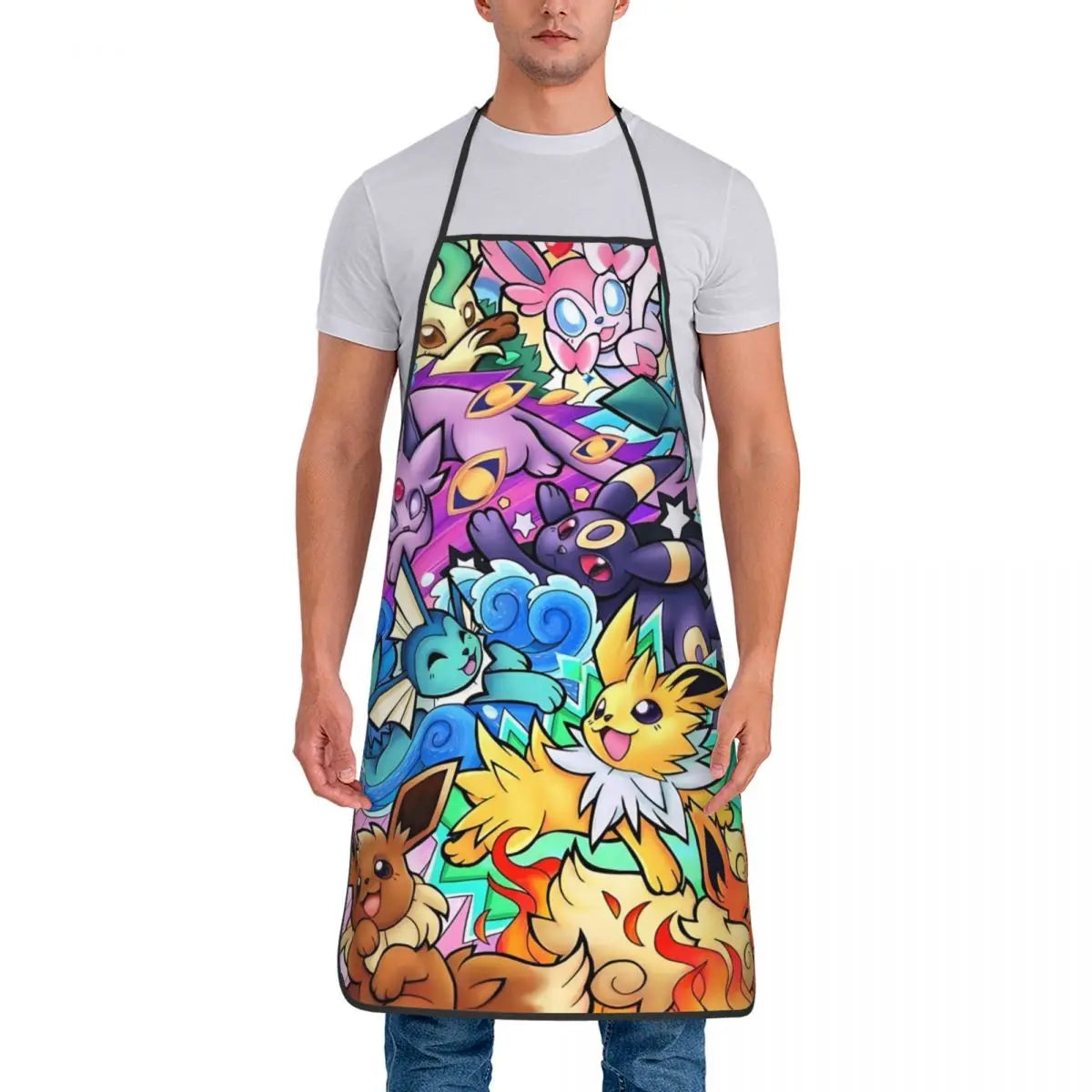 Lightweight Non-Woven Fabric Bib Apron for Cleaning