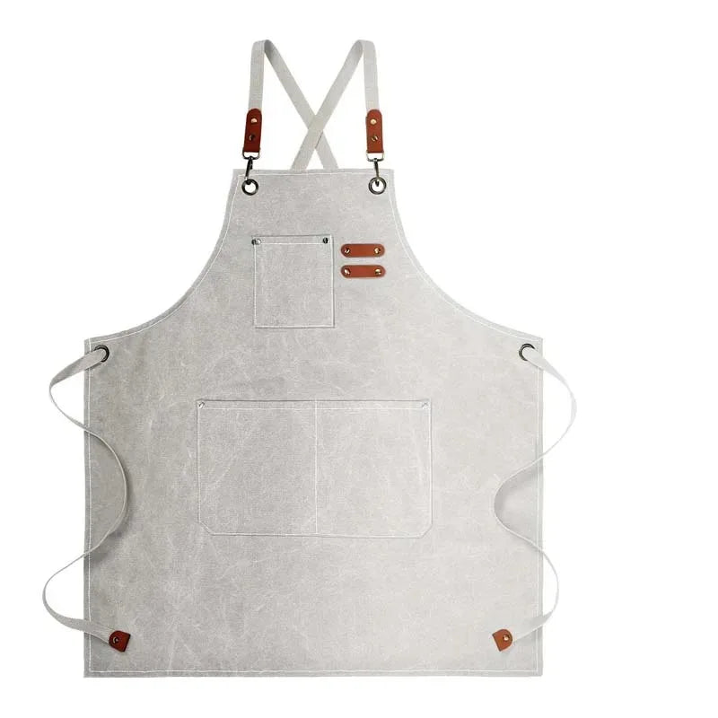 Heavy-Duty Canvas Apron – Breathable Bib Apron with Simple Modern Look