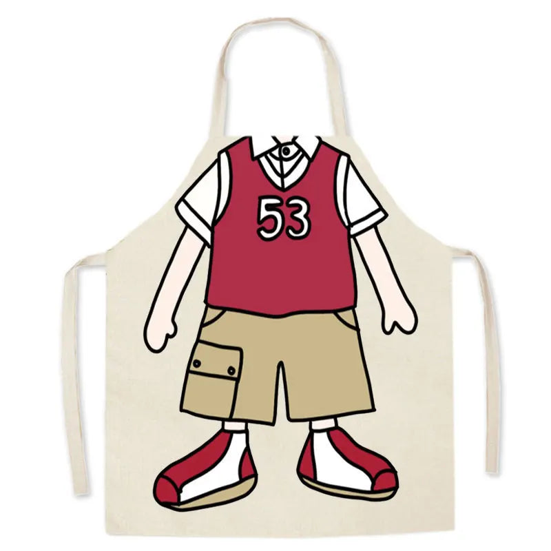 Simple Linen Sleeveless Waist Apron