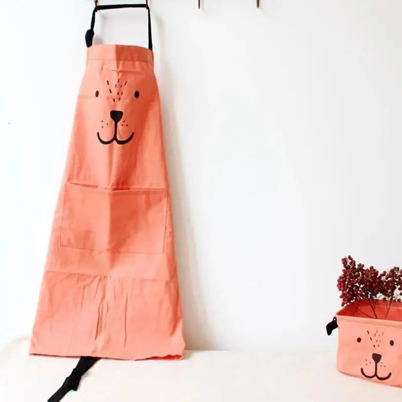Durable Cotton-Polyester Blend Bib Apron for Cleaning