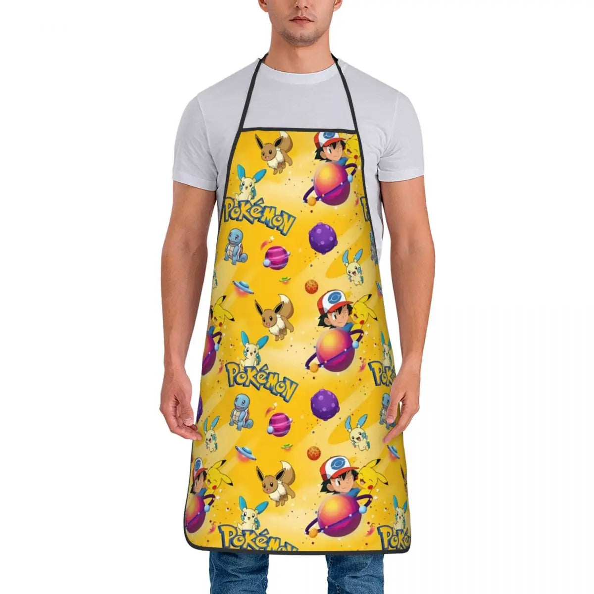 Lightweight Non-Woven Fabric Bib Apron for Cleaning