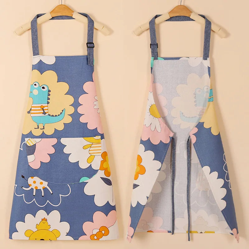 Waterproof Cotton Non-Woven Fabric Bib Apron for Cleaning
