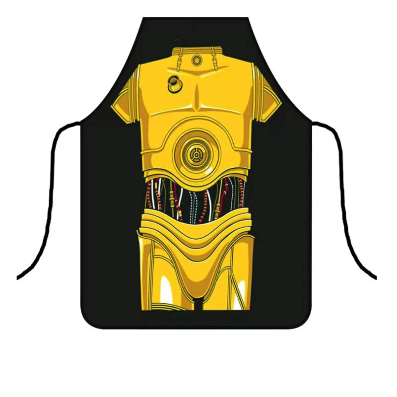 Adjustable Polyester Bib Apron for Cooking and Cleaning