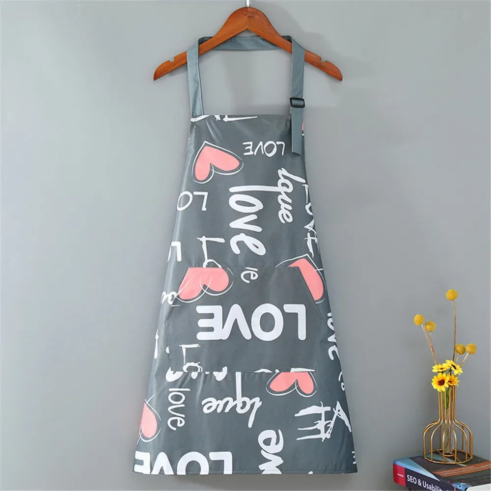 Waterproof Cotton Non-Woven Fabric Bib Apron for Cleaning