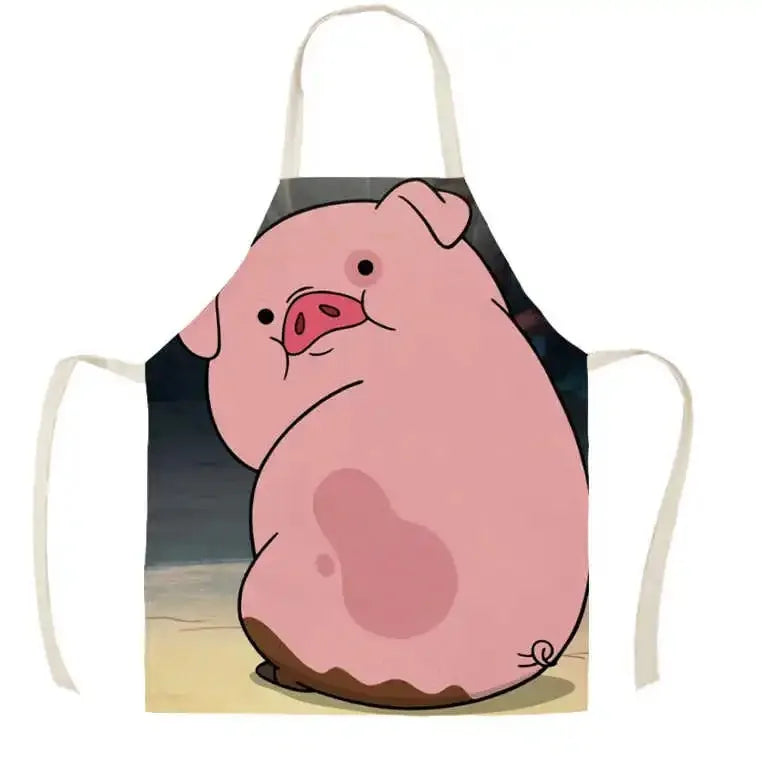 Sleeveless Linen Waist Apron