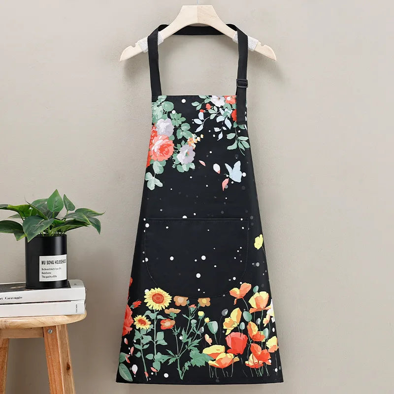 Japanese-Style Canvas Waist Apron for Cleaning
