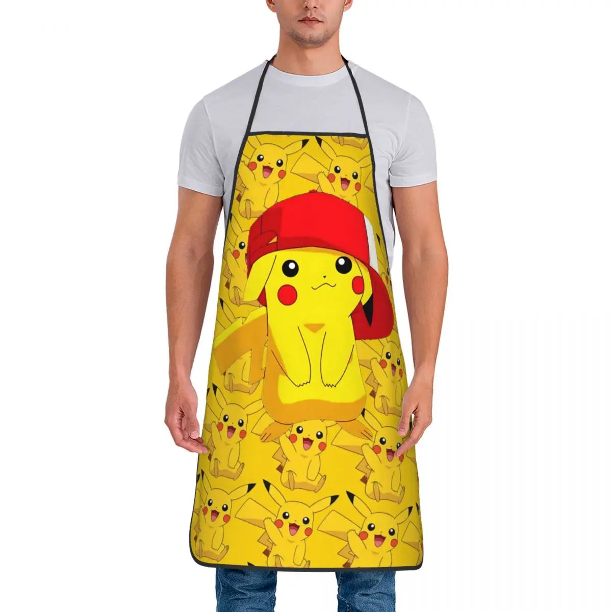Lightweight Non-Woven Fabric Bib Apron for Cleaning