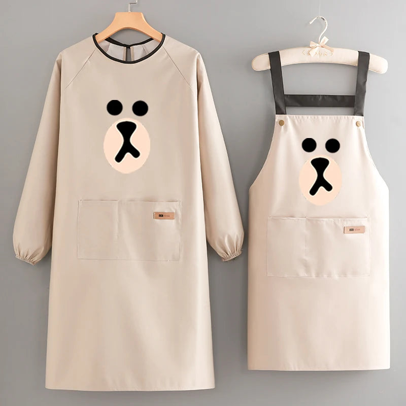 Korean-Style Waterproof PVC Waist Apron for Sanitary Use