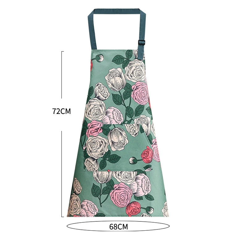 Japanese-Style Canvas Waist Apron for Cleaning