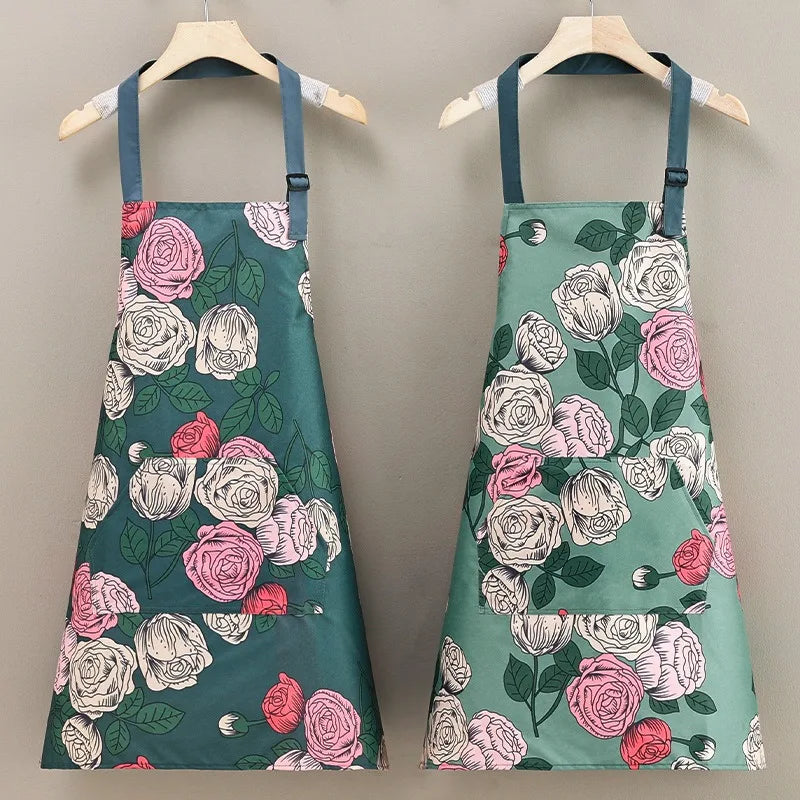 Japanese-Style Canvas Waist Apron for Cleaning