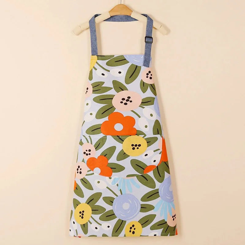 Waterproof Cotton Non-Woven Fabric Bib Apron for Cleaning