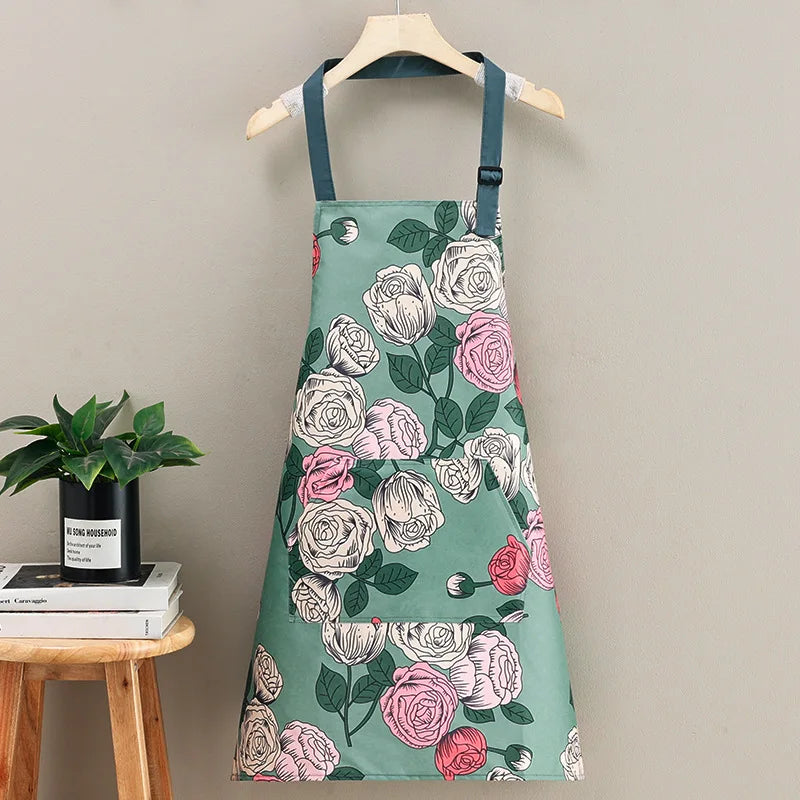 Japanese-Style Canvas Waist Apron for Cleaning