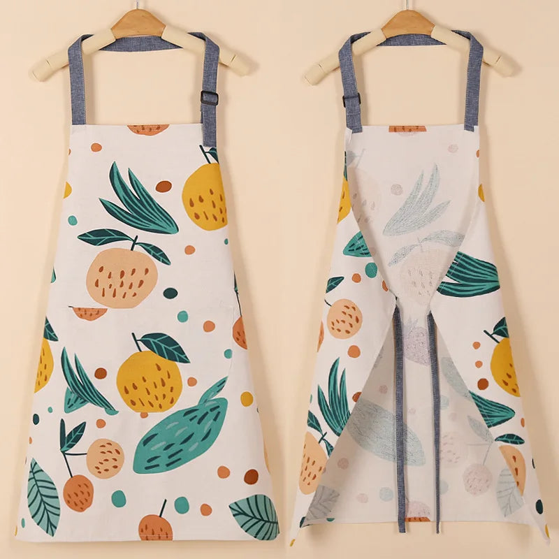 Waterproof Cotton Non-Woven Fabric Bib Apron for Cleaning
