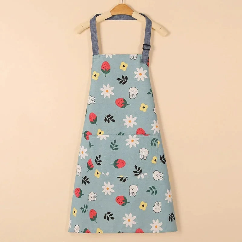 Waterproof Cotton Non-Woven Fabric Bib Apron for Cleaning