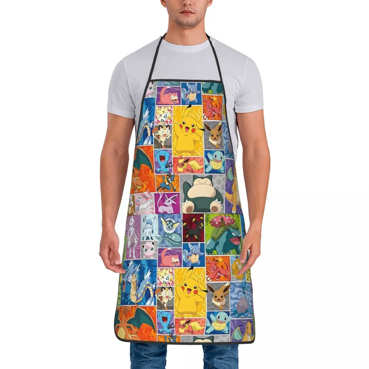 Lightweight Non-Woven Fabric Bib Apron for Cleaning