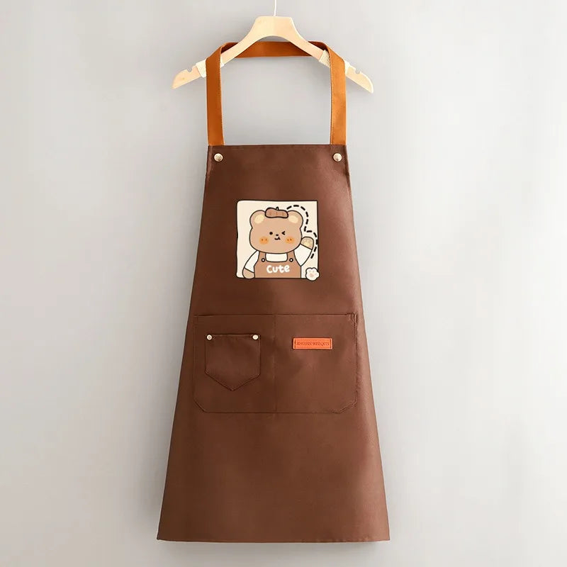 Cotton Knit Brief Sleeveless Apron for Sanitary Use