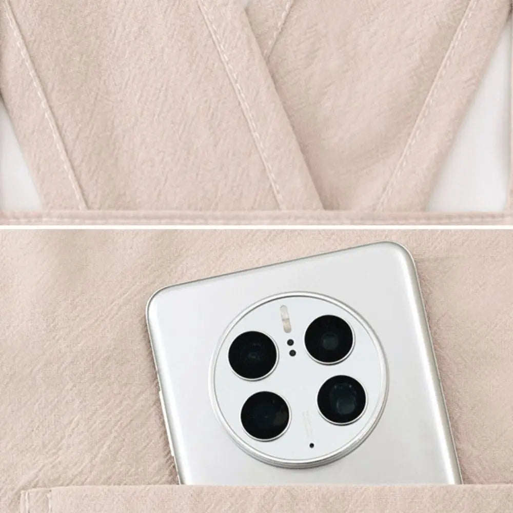 Japanese-Style Cotton Bib Apron for Cleaning
