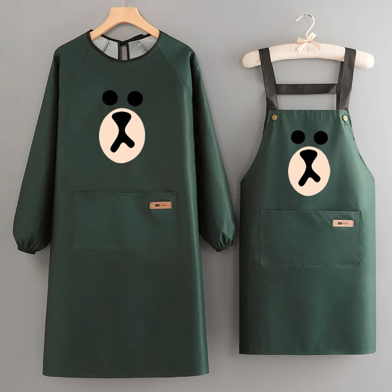 Korean-Style Waterproof PVC Waist Apron for Sanitary Use