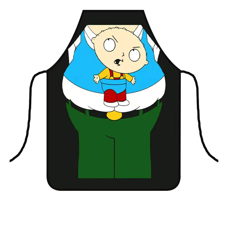Adjustable Polyester Bib Apron for Cooking and Cleaning